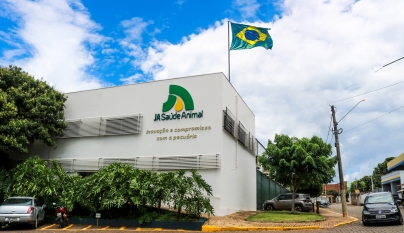 Prédio JA Saúde Animal em Patrocínio Paulista (SP)